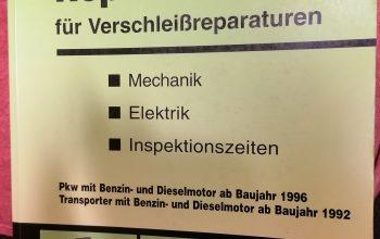 Reparaturverzeichnis für Verschleißreparaturen