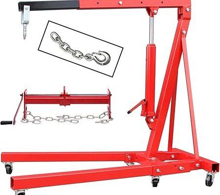 2000 KG Werkstattkran Kran Motorheber klapbar 2 t + Balancierer Motorheber