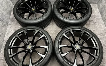23″ LAMBORGHINI URUS MY24 taigete forged black wheels pirelli tyres genuine