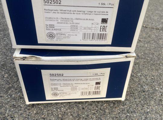 2x Optimal Radlagersatz 502502 NEU